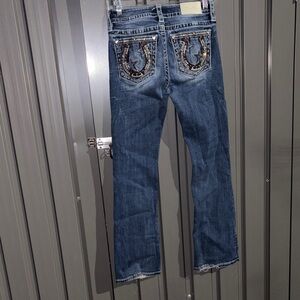 Miss Me Boot Cut Jeans in Classic Blue